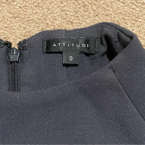 EUC Size 0 Attitude sleeveless midi POCKET dress. - Picture 3 of 3